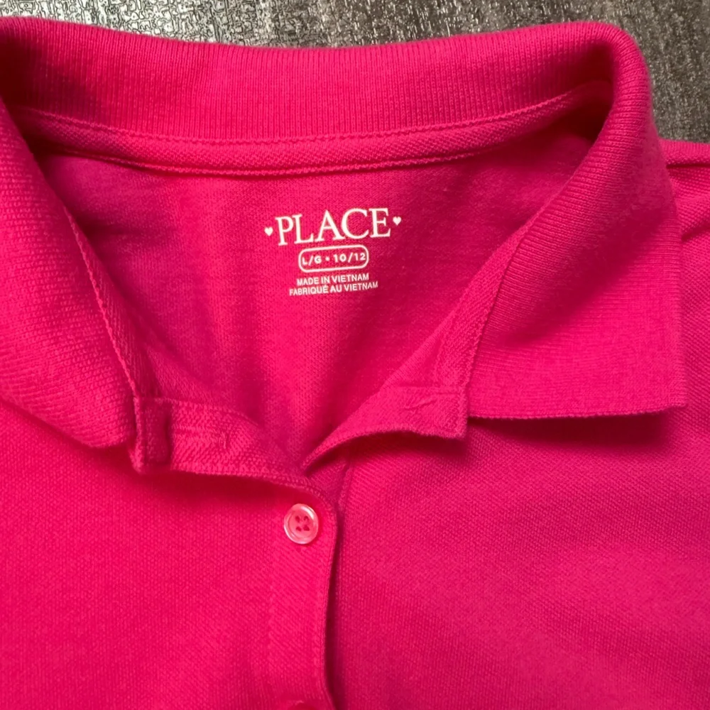 Children’s Place pink short-sleeve polo shirt dress